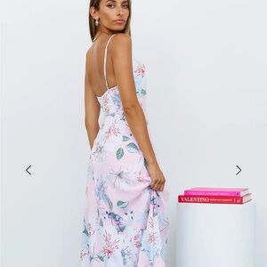 Hello Molly Pink Floral Maxi Dress